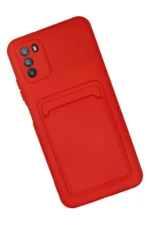 Uray store Xiaomi Pocophone M3 Kılıf Kelvin Kartvizitli Silikon - Kırmızı - Görsel 2