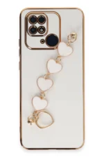 Uray store Xiaomi Redmi 10C Kılıf Esila Silikon - Beyaz