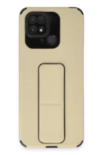 Uray store Xiaomi Redmi 10C Kılıf Mega Standlı Silikon - Gold - Görsel 2