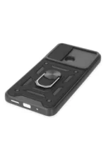 Uray store Xiaomi Redmi 10C Kılıf Pars Lens Yüzüklü Silikon - Siyah - Görsel 5