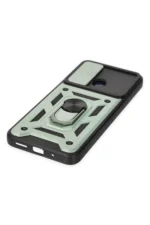 Uray store Xiaomi Redmi 10C Kılıf Pars Lens Yüzüklü Silikon - Yeşil - Görsel 5