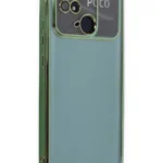 Uray store Xiaomi Redmi 10C Kılıf Razer Lensli Silikon - Yeşil