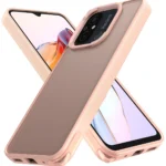 Uray store Xiaomi Redmi 12C Kılıf Elegant Kapak - Pudra