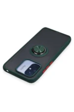 Uray store Xiaomi Redmi 12C Kılıf Montreal Yüzüklü Silikon Kapak - Yeşil - Görsel 4