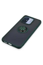 Uray store Xiaomi Redmi 12C Kılıf Montreal Yüzüklü Silikon Kapak - Yeşil - Görsel 5