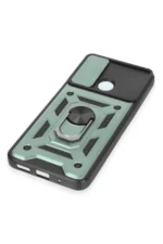 Uray store Xiaomi Redmi 12C Kılıf Pars Lens Yüzüklü Silikon - Yeşil - Görsel 5