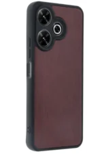 Uray store Xiaomi Redmi 13 4G Kılıf Aras Deri Kapak - Bordo - Görsel 2