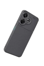 Uray store Xiaomi Redmi 13 4G Kılıf Auto Focus Karbon Kapak - Gri - Görsel 3