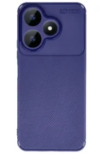 Uray store Xiaomi Redmi 13 4G Kılıf Auto Focus Karbon Kapak - Lacivert - Görsel 4