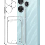 Uray store Xiaomi Redmi 13 4G Kılıf Kart Şeffaf Silikon - Şeffaf