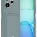Uray store Xiaomi Redmi 13 4G Kılıf Kelvin Kartvizitli Silikon - Açık Yeşil
