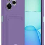 Uray store Xiaomi Redmi 13 4G Kılıf Kelvin Kartvizitli Silikon - Lila