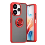 Uray store Xiaomi Redmi 13 4G Kılıf Montreal Yüzüklü Silikon Kapak - Kırmızı