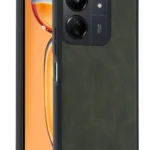 Uray store Xiaomi Redmi 13C Kılıf Aras Deri Kapak - Açık Yeşil