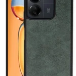 Uray store Xiaomi Redmi 13C Kılıf Aras Deri Kapak - Koyu Yeşil