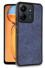 Uray store Xiaomi Redmi 13C Kılıf Aras Deri Kapak - Lacivert - Görsel 2