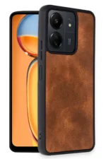 Uray store Xiaomi Redmi 13C Kılıf Aras Deri Kapak - Taba - Görsel 2