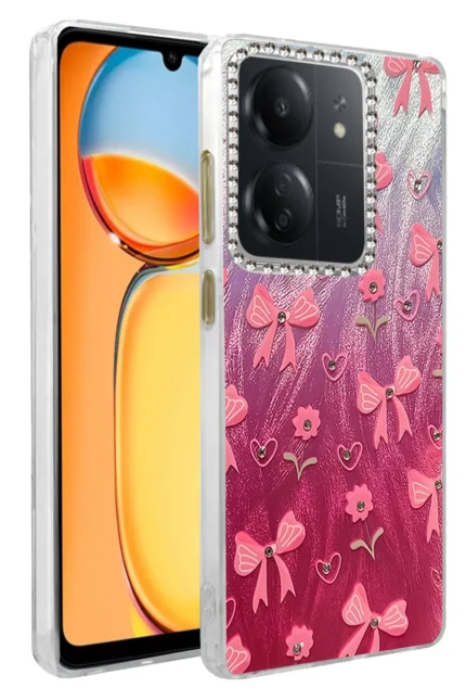 Uray store Xiaomi Redmi 13C Kılıf Blade Aynalı Desenli Kapak - Desen 3
