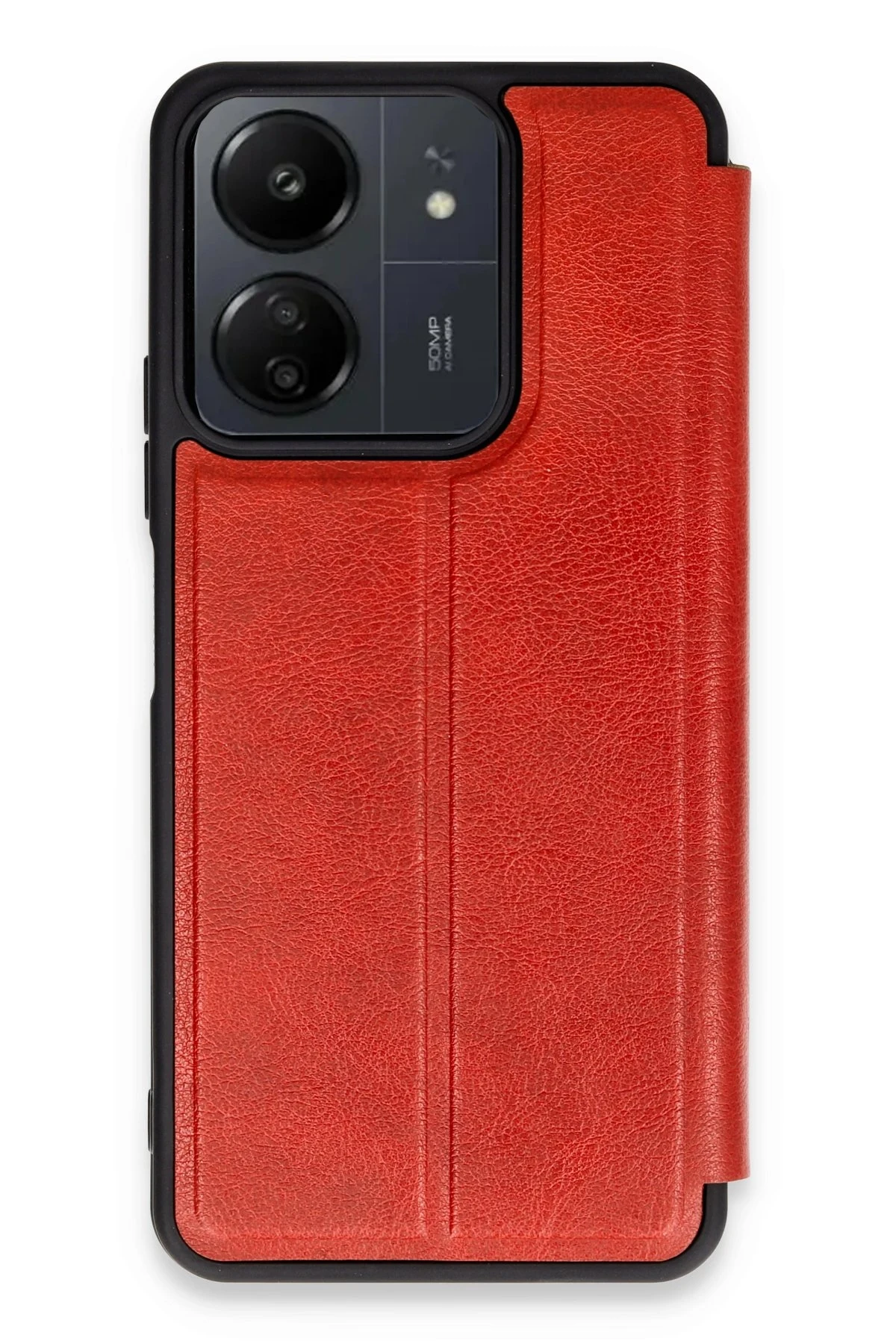 newface-xiaomi-redmi-13c-kilif-flip-cover-kirmizi-default Uray store Xiaomi Redmi 13C Kılıf Flip Cover - Kırmızı - Görsel 1