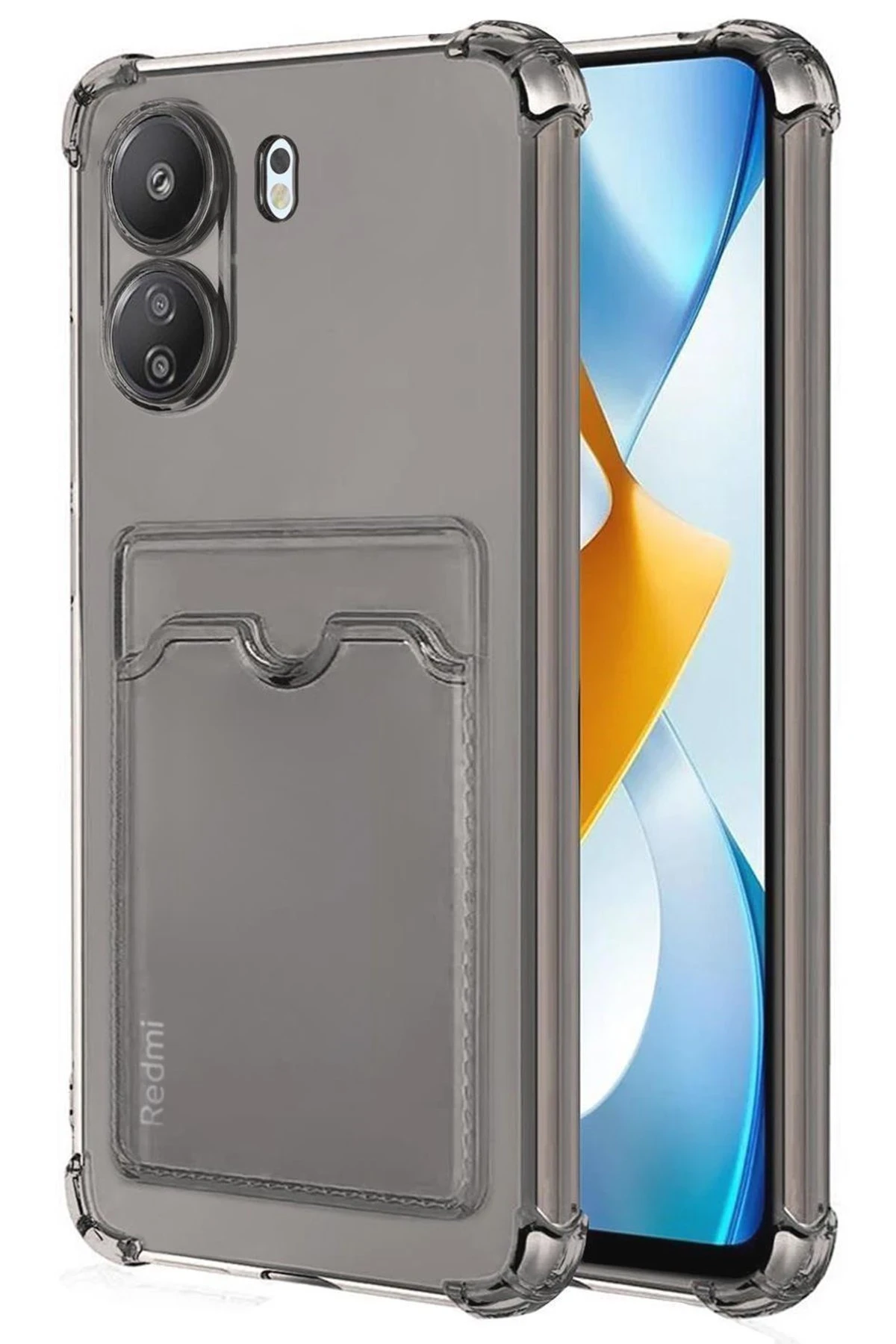 newface-xiaomi-redmi-13c-kilif-kart-seffaf-silikon-seffaf-default Uray store Xiaomi Redmi 13C Kılıf Kart Şeffaf Silikon - Şeffaf - Görsel 1