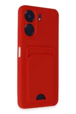 Uray store Xiaomi Redmi 13C Kılıf Kelvin Kartvizitli Silikon - Kırmızı - Görsel 2