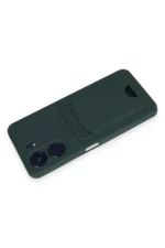 Uray store Xiaomi Redmi 13C Kılıf Kelvin Kartvizitli Silikon - Koyu Yeşil - Görsel 3