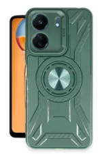 Uray store Xiaomi Redmi 13C Kılıf Lincoln Silikon - Koyu Yeşil