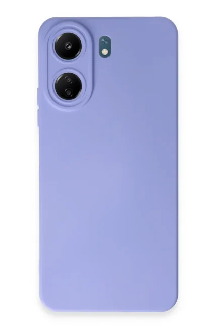 Uray store Xiaomi Redmi 13C Kılıf Nano içi Kadife Silikon - Lila