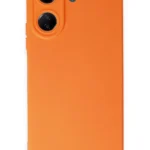 Uray store Xiaomi Redmi 13C Kılıf Nano içi Kadife Silikon - Turuncu