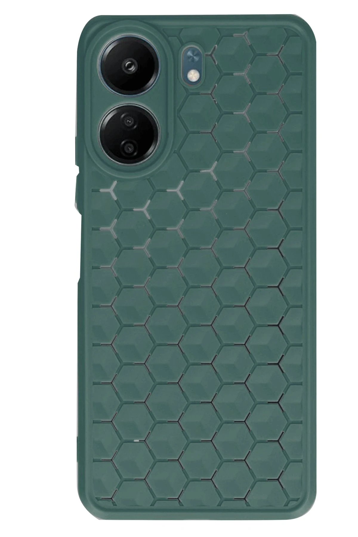 newface-xiaomi-redmi-13c-kilif-petek-silikon-kapak-koyu-yesil-default Uray store Xiaomi Redmi 13C Kılıf Petek Silikon Kapak - Koyu Yeşil - Görsel 1