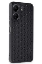 Uray store Xiaomi Redmi 13C Kılıf Petek Silikon Kapak - Siyah - Görsel 2
