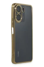 Uray store Xiaomi Redmi 13C Kılıf Razer Lensli Silikon - Gold - Görsel 2