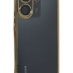 Uray store Xiaomi Redmi 13C Kılıf Razer Lensli Silikon - Gold