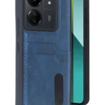 Uray store Xiaomi Redmi 13C Kılıf Sara Kartvizitli Deri Kılıf - Lacivert