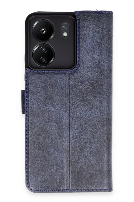 Uray store Xiaomi Redmi 13C Kılıf Trend S Plus Kapaklı Kılıf - Lacivert