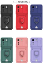 Uray store Xiaomi Redmi 13C Kılıf Zuma Kartvizitli Yüzüklü Silikon - Yeşil - Görsel 5