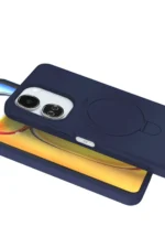 Uray store Xiaomi Redmi 13C Regal Magsafe Standlı Kapak - Lacivert - Görsel 3