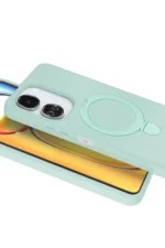 Uray store Xiaomi Redmi 13C Regal Magsafe Standlı Kapak - Su Yeşili - Görsel 3