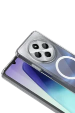 Uray store Xiaomi Redmi 14C Combo Sert Şeffaf Magsafe Kapak - Şeffaf - Görsel 2