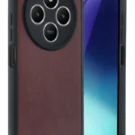 Uray store Xiaomi Redmi 14C Kılıf Aras Deri Kapak - Bordo