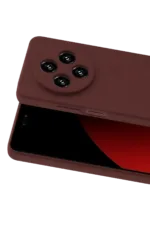 Uray store Xiaomi Redmi 14C Kılıf First Silikon - Bordo - Görsel 2