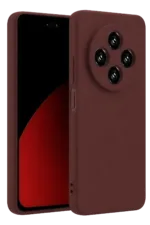 Uray store Xiaomi Redmi 14C Kılıf First Silikon - Bordo