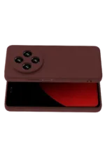 Uray store Xiaomi Redmi 14C Kılıf First Silikon - Bordo - Görsel 3