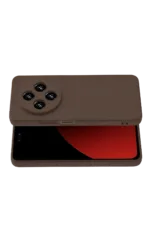 Uray store Xiaomi Redmi 14C Kılıf First Silikon - Kahverengi - Görsel 3