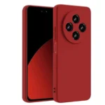 Uray store Xiaomi Redmi 14C Kılıf Nano içi Kadife Silikon - Kırmızı
