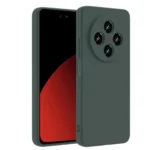 Uray store Xiaomi Redmi 14C Kılıf Nano içi Kadife Silikon - Koyu Yeşil