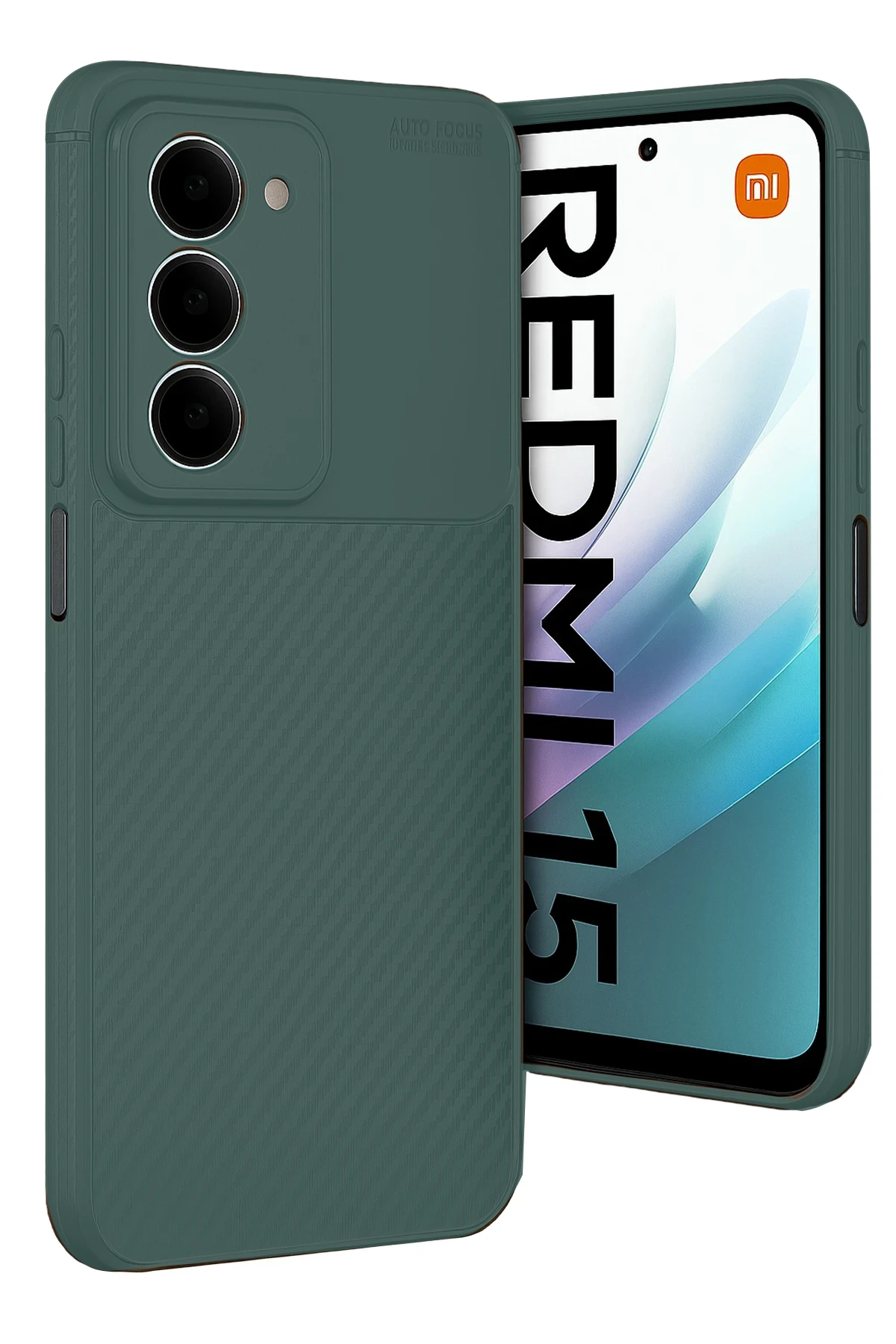newface-xiaomi-redmi-15-5g-auto-focus-karbon-kapak-koyu-yesil-default Uray store Xiaomi Redmi 15 4G Auto Focus Karbon Kapak - Koyu Yeşil - Görsel 1
