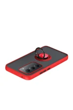 Uray store Xiaomi Redmi 15 4G Montreal Yüzüklü Silikon Kapak - Kırmızı - Görsel 4