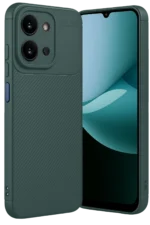 Uray store Xiaomi Redmi 15C 4G Auto Focus Karbon Kapak - Koyu Yeşil