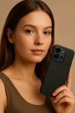 Uray store Xiaomi Redmi 15C 4G Auto Focus Karbon Kapak - Koyu Yeşil - Görsel 4
